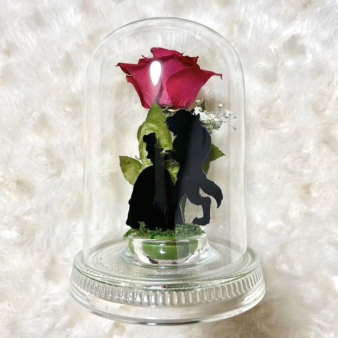 美女と野獣　プリザーブドフラワー　非売品　薔薇 デスティニーローズディズニーエディション(美女と野獣